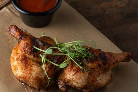 Цыпленок с чесночной корочкой