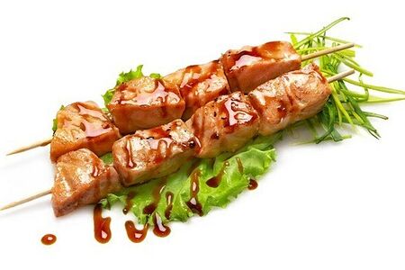 Шашлычок из лосося
