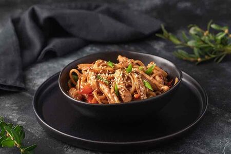 Удон с курицей