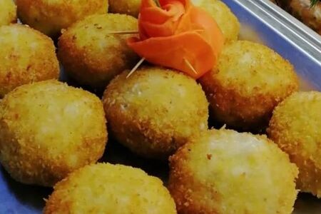 Крокет из судака с жульеном