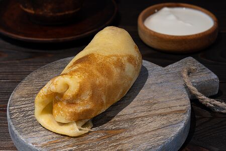 Блин с мясом