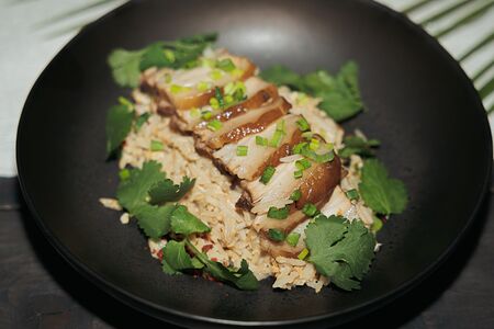 Свинина Тясю с рисом