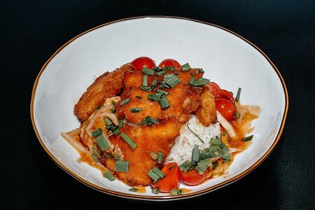 Рыба по-китайски в кисло-сладком соусе