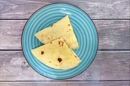 Лепешка панини с семгой