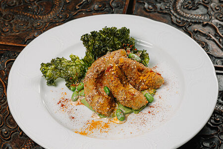 Хрустящее жареное авокадо