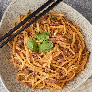 Աղցան կարտոֆիլով և հորթի մսով