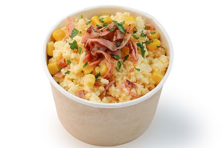 Скрэмбл бекон-кукуруза