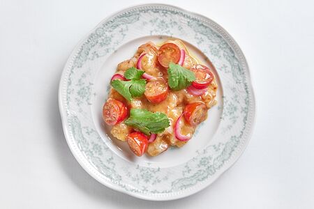 Севиче из розовой креветки