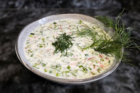 Окрошка на кефире