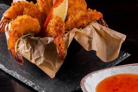 Креветки темпура