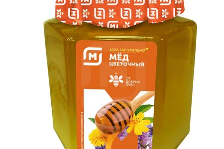 Магнит Мёд натуральный цветочный/разнотравье
