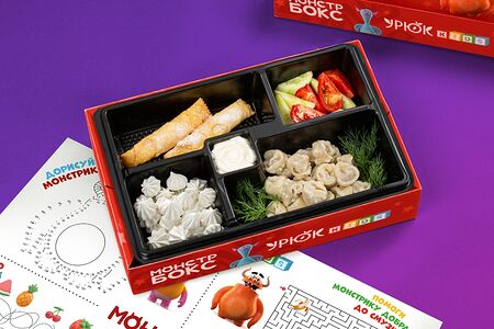 Комбо с пельмешками из телятины и игрушка