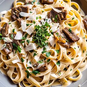 Паста с говядиной