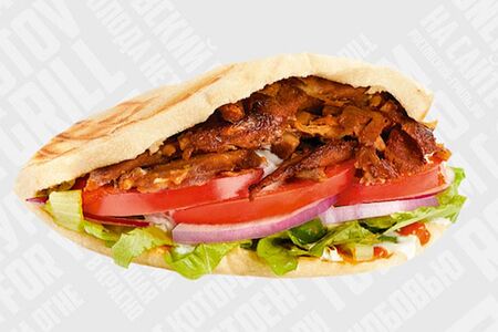 Донер с курицей в лепешке