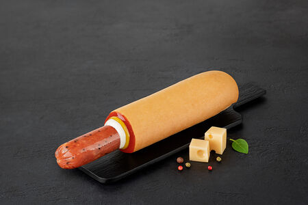 Французский хот-дог с охотничьей колбаской