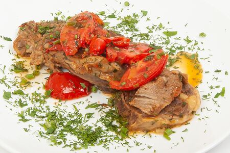 Хашлама из телячьей мякоти