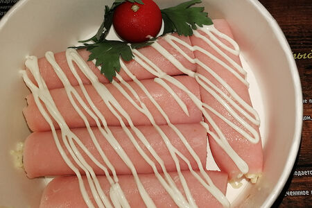 Рулеты из ветчины