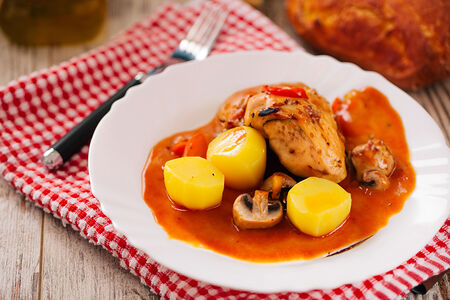 Жаркое с курой