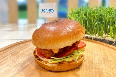 Чизбургер с куриным филе