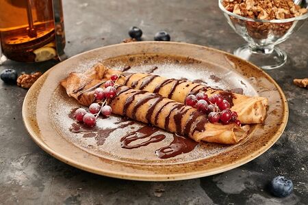 Блинчики домашние с творогом