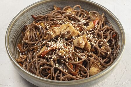 Лапша-соба с курицей