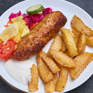 Люля-кебаб с картошкой по-домашнему