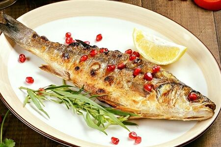 Сибас на углях