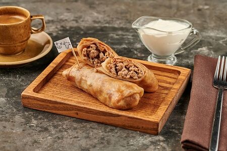 Блинчики домашние с мясом