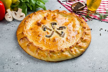 Пирог с грибами
