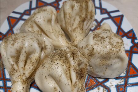 Хинкали с бараниной вареные