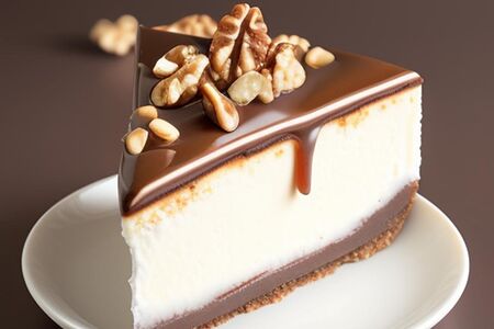 Чизкейк орехово- шоколадный с соленой карамелью