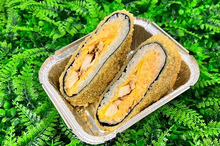 Криспи-онигири с курицей