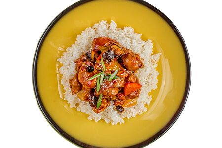 Рис с курочкой Гунбао