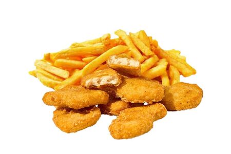 Наггетсы и картофель фри