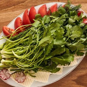 Зелень брынза со свежим