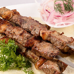 Шашлык из говядины по-узбекски 