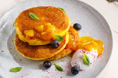 Панкейки с апельсиновым конфитюром