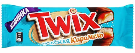 Шоколадный батончик Солёная Карамель Twix 55г