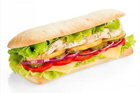 Чиабатта с куриной грудкой Цезарь