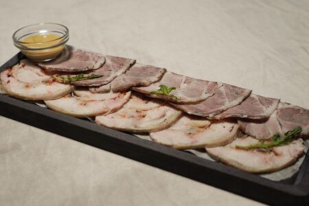 Буженина и куриный рулет