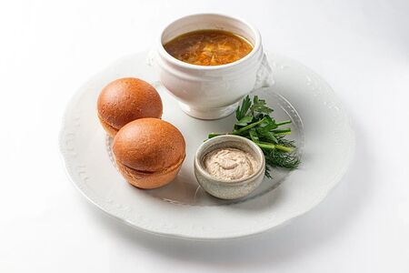 Сибирская похлёбка из обжаренных белых грибов