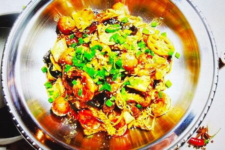 Острые креветки Канго