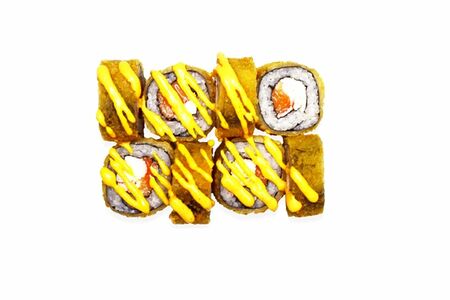 Теплый ролл Кани темпура