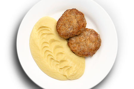 Котлеты по-домашнему с картофельным пюре