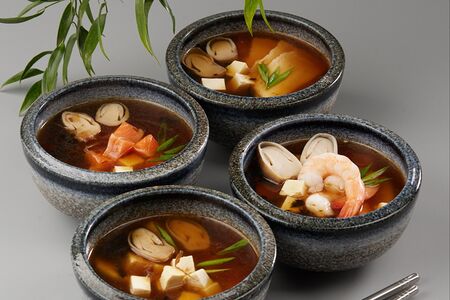 Мисо-суп с лососем