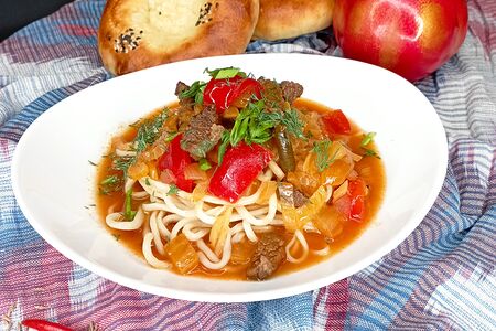 Лагман с бульоном