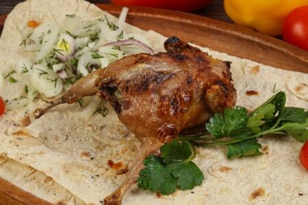 Перепёлки на мангале 2 шт