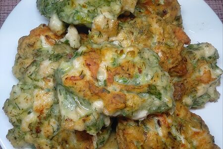 Рубленые куриные котлеты с зеленью