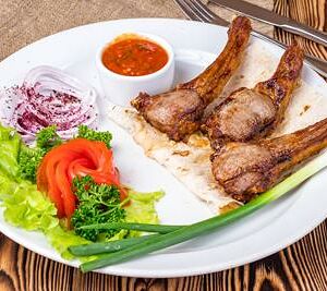 Шашлык из бараньей корейки