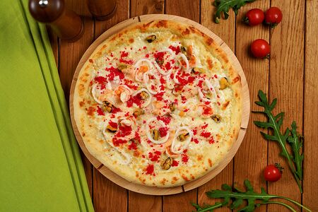 Пицца с морепродуктами